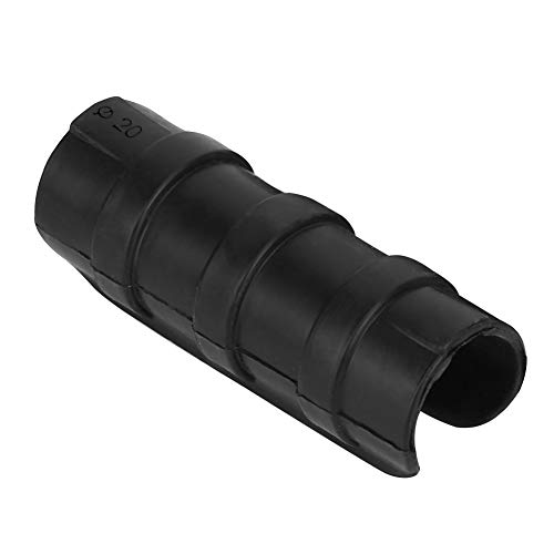 SILKROADSUPPLY 50pcs Clips de Tubo de tubería de Marco de Invernadero Negro - Kit de Conector de Pinza de película Resistente para Uso de jardín (8 cm)