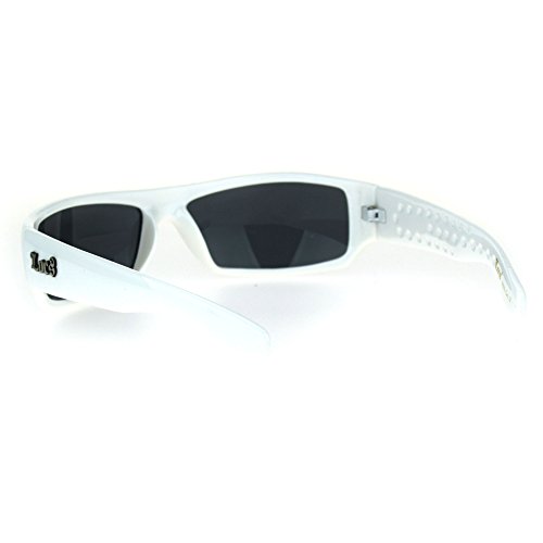 Locs White Gangster Cholo Narrow Rectangular Sunglasses3