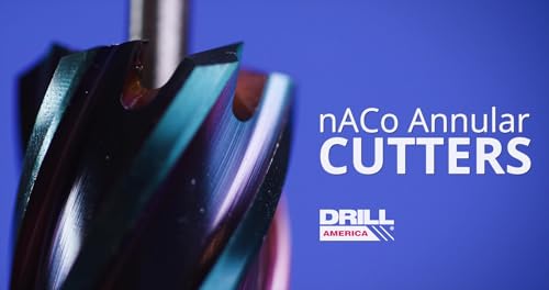 Cortador anular Drill America de 1-5/8" para metal con broca nACo azul 7