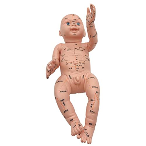 Masaż pediatryczny punkty akupunktury model symulacja lalka z punktami akupunktury, masaż dotykowy, medycyna chińska, uniwersalny model
