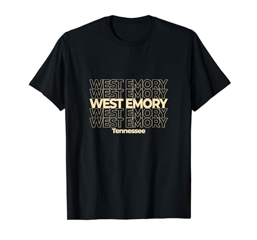 Vintage West Emory, Tennessee Repeating Text T-Shirt