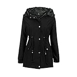 🍑🍑Female Mantel Klassischer -Mantel Damen Trenchcoat Mode Printed Casual Lange Mantel Herbst FrüHling Winter Klassischer Damen Langarm Wintermantel Revers Knielanger Trenchcoat Baumwolljacke Schmale Vintage Jacke mit Damen Winter Jacke Stepp Mantel Kunstfell Kragen Steppjacke Damen Winter Jacke Mantel Steppmantel Parka Warm Kunstfell Kragen Kapuze