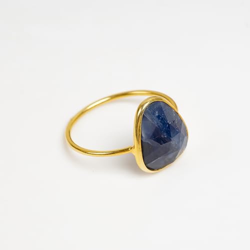 Bague saphir bleu en argent 925 RCR318, le cadeau d'anniversaire idéal - 4