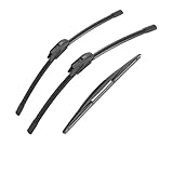 【Design】: Die längere und dickere Wischerbasis, die linken und rechten Schnallen sowie das preisgekrönte freitragende Balkendesign sorgen nicht nur für eine gute Leistung des Wischers bei Regen und Schnee, sondern auch für Stabilität, Langlebigkeit und Laufruhe bei jedem Wetter.