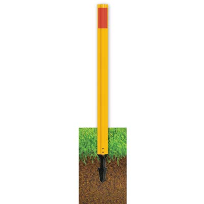 HVY-Duty Post-4' WHT/REFL WHT