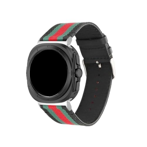 [PLYYQZM] �X�g���C�v�҂݃i�C�������U�[�̃c�[�g�[���x���g,Sam su ng �ɍ��� GALAXY watch 7 Ultra 47mm�����ԃA�[�N�G���h�u���X���b�g�i�C����Correa�p �ɓK�p(Black)