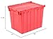 Global Industrial Distribution Container With Hinged Lid 21-7/8x15-1/4x17-1/4 Red
