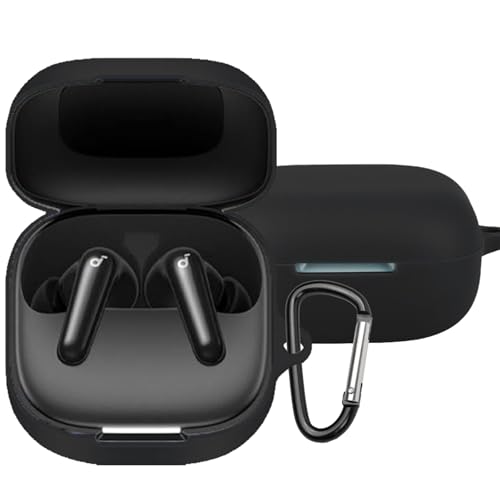 INIAYOH For Anker Soundcore P31i �ی�P�[�X Anker Soundcore P31i �P�[�X �J���r�i�t�� �ϏՌ� �����^ �h���h�o �[�d�\ �����h�~�i�u���b�N�j