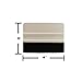 Metro Restyling Felt Edge Squeegee 4in for Applying Automotive Graphics, Decals, Vinyl Wrap, Tints, and Screen Printing