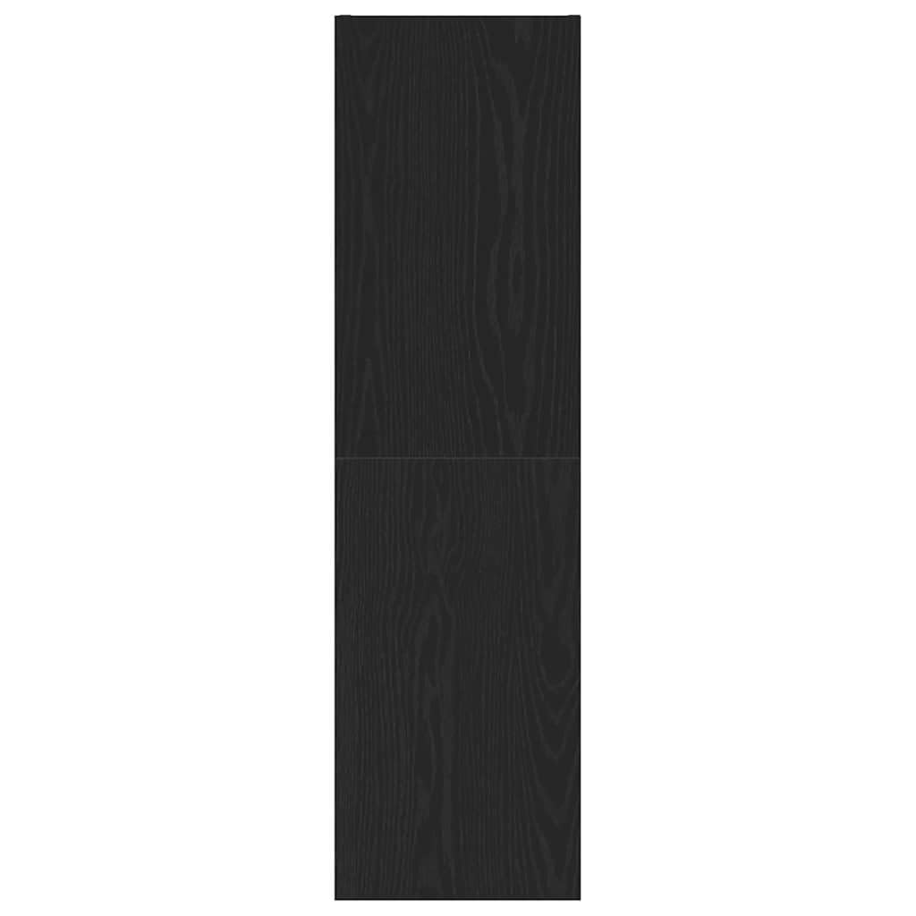 vidaXL Meuble TV mural Chêne noir 30,5 x 30 x 110 cm Bois d'ingénierie, Rangement moderne pour salon, meuble TV mural, unité média rectangulaire, solution gain de place, chic