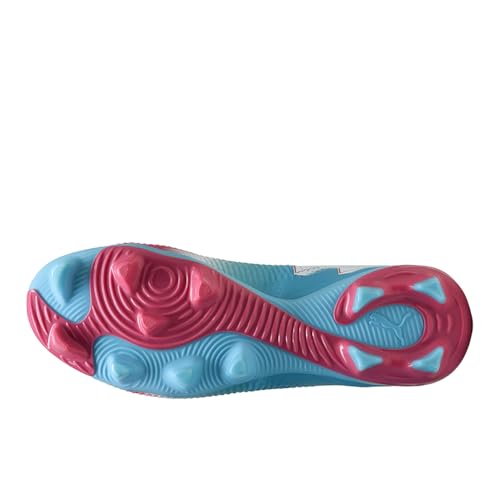 PUMA Puma Men's Future Match Firm, Artificial,Ground Soccer Cleats, Hero Blue-White-Sunset Pink AH25, 11