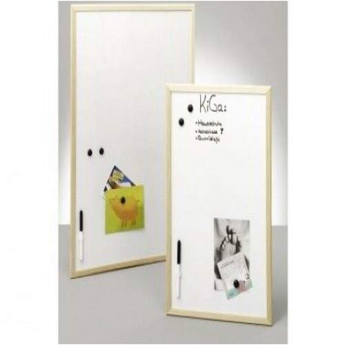 Lavagnetta Magnetica FRANKEN 40x60cm - Superficie Scrivibile, Cornice Legno, Per Ufficio E Casa - Foto 4