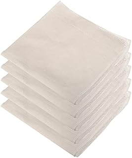 5pcs 50 * 50cm Food Muslin Cloths for Cooking Muslin Cooking Cloth Small Muslin Squares for Cooking White Organic Cheesecloth for Straining Pure Cotton Squares Strainer Cloth Filter Cloth