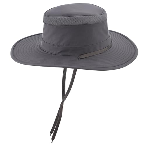Image of Home Prefer Classic UPF 50+ Men's Sun Hat Wide Brim Bucket Hat UV Protection Fishing Hat for Men Beach Safari Gardening Golf