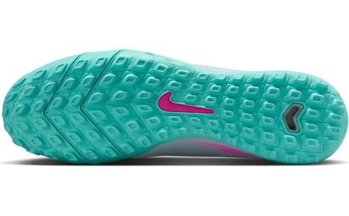 Nike Mercurial Vapor 16 Academy TF Low-Top Soccer Shoes (FQ8449-301, Ocean Cube/Pink Blast)4