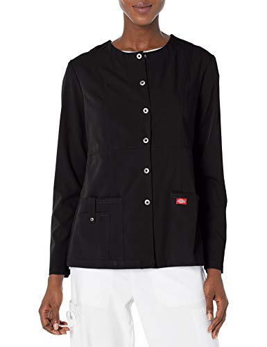 Tech Deals ๐ฅ Dickies Women's Xtreme Stretch Crew Neck Snap Front Warm-Up Jacket, Black, Medium Tech Deals ๐ฅ Dickies Women's Xtreme Stretch Crew Neck Snap Front Warm-Up Jacket, Black, Medium