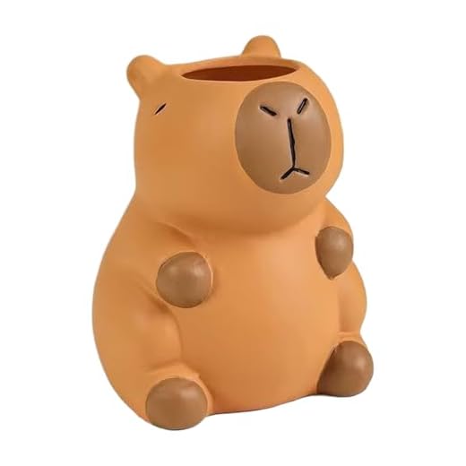 Generico Portapenne Divertente, Portapenne Decorativo Carpincho, Organizzatore da Scrivania Decorativo per Ufficio Scuola Casa Bagno Spazzolini