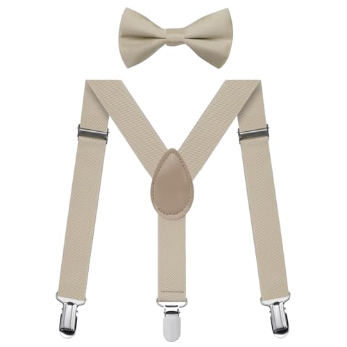 Jungen Hosenträger Fliegen Set, Kinder-Hosenträger mit...