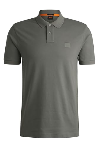 BOSS Hommes Passenger Polo Slim en Coton Stretch à Patch logoté