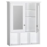 MUPATER Oversized Bathroom Medicine Cabinet Wall Mounted Storage with Mirrors, Hanging Bathroom Wall...