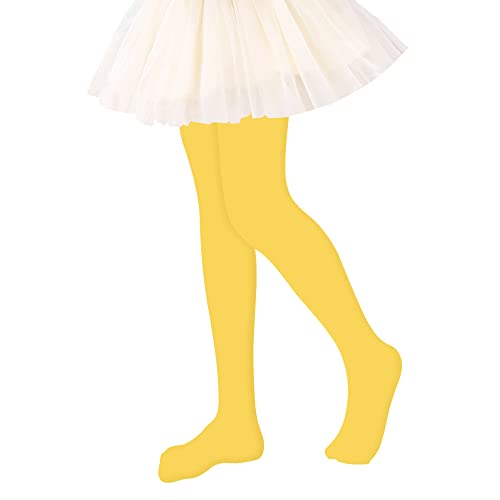 DOOVID Toddler Girls Dance Tights - Ballet Elasticity Footed Stockings for School Uniform2