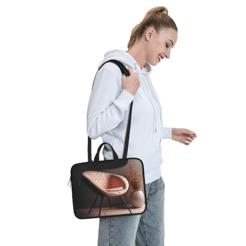 Bolsa moderna para laptop estilo maletín 14 pulgadas negro miniatura 7