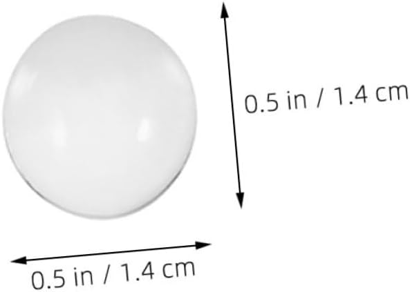 Cabilock 300pcs Flat Glass Marbles Clear Decorative Beads for Vases Aquarium Rocks and Craft Projects Versatile Transparent Fillers for Home Decor and Hydroponics