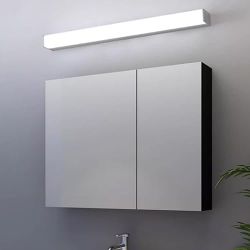 Apliques de pared LED para baño de 100cm en aluminio plateado con luz blanca moderna