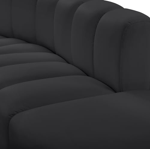 Sillón Curvo Moderna Negro miniatura 7