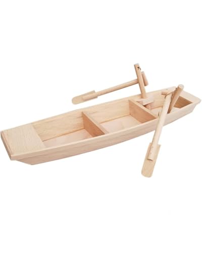 QLEUIFT 1 pcs Einmann-Beibootmodell DIY Holz Boot Modell Holz Segelboot Handwerk kleines Modell Angeln Boot Schiff Dekorieren, Holzbootmodell