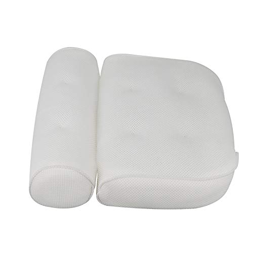 PopHMN Cuscino per Vasca da Bagno con Idromassaggio, Collo di Maglia 3D Confortevole Premium Impermeabile Impermeabile, Regali di Rilassamento per Donne E Uomini
