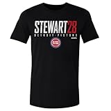 500 LEVEL Isaiah Stewart Detroit Pistons Shirt - Isaiah Stewart Detroit Pistons Elite WHT (Black, Large)