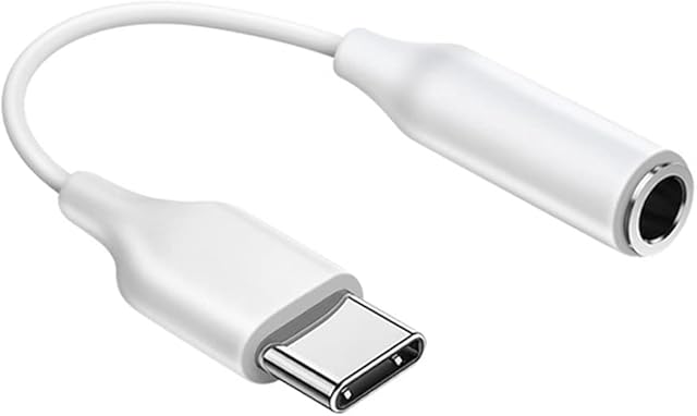 USB C to 3.5mm jack ,USB headphone adapter,jack to usb adapter, Male to Female Cable compatible with headphone adapter S20/S20+/S20 Ultra, Pixel 4/ + 4XL, and More Type C Devices - White