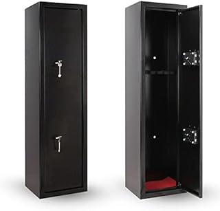 Gun Cabinet Lockable 3 or 6 Gun Safe Rifle Firearm Steel Cabinet Safe BS7558/92 Police Approved (6 Gun Cabinet)