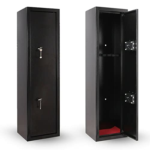 Gun Cabinet Lockable 3 or 6 Gun Safe Rifle Firearm Steel Cabinet Safe BS7558/92 Police Approved (6 Gun Cabinet)