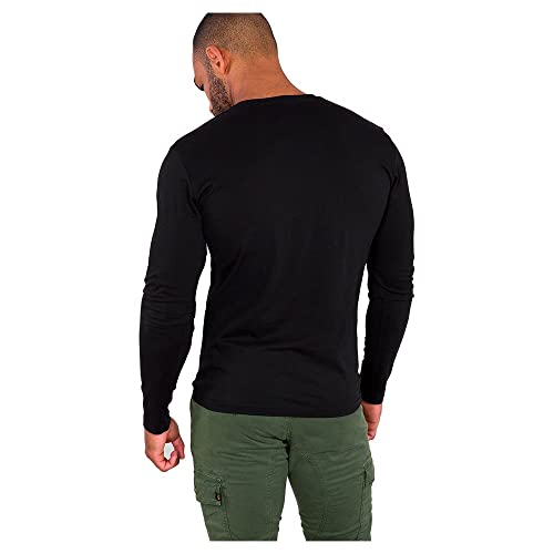 Alpha Industries Basic LS Manica Lunga con Logo