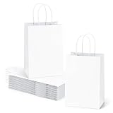 Eupako Papiertüten klein mit Griffen 50 Stück(15x8x21cm...