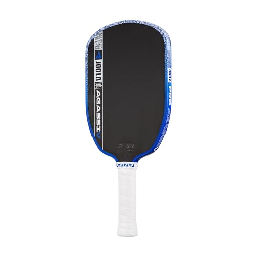 Image of JOOLA Pro V Pickleball Paddle - 14mm /16mm - Raw Carbon Fiber Textured Surface - Enhanced Frame & Propulsion Core, USAPA & UPA-A Certified, NFC Chip Enabled, Premium Control & Lightweight Performance
