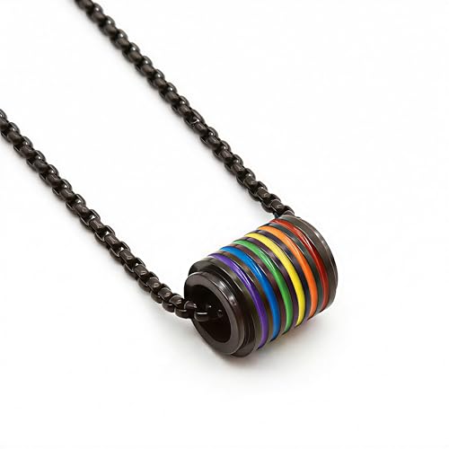 Dorsfri ���C���{�[�V�����_�[�y���_���g�l�b�N���X LGBT�v���C�h�p �X�e�����X�X�`�[���`�F�[�� ���j�Z�b�N�X LGBTQ�W���G���[�M�t�g �j�����p �j�����p, 23.62 inches, �X�e�����X�|, �W�F���X�g�[���Ȃ�