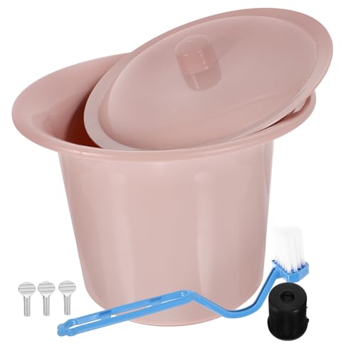 FOMIYES Lid Bedpan Material Easy to Clean for Home Hospital Children Seniors Random