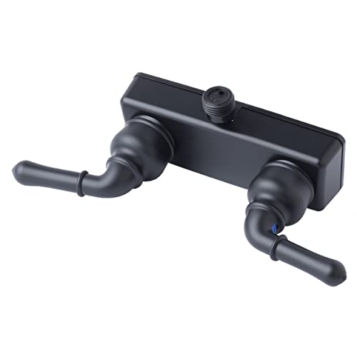 Laguna Brass 3220BK RV/Motorhome Two Handle Non-Metallic Shower Diverter Valve Black Finish