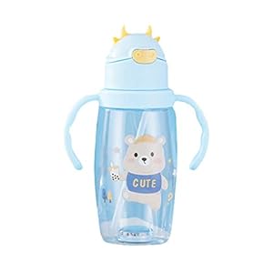 TOYANDONA 550Ml Baby Water Drinken Fles Dubbele Handvat Zuigfles Drinkbeker Rietje Cup Voor Baby Peuter Kids Feeding…