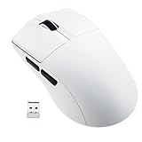 HUO JI E-YOOSO Wireless Gaming Mouse, 49g Superlight, Bluetooth 5.1/2.4G/Wired, 26,000 DPI, 5 Programmable Buttons, 150 Hr Rechargeable Battery, Software Support for PC, Mac, White