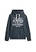 Produktbild Superdry Herren Lo-Fi Outdoor locker geschnittenes, einfarbiges Hoodie Finster Marineblau Meliert L
