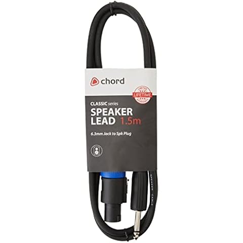 Chord SPK-J150 1.5 m 6.3 mm Mono Jack to Speakon Plug Cover