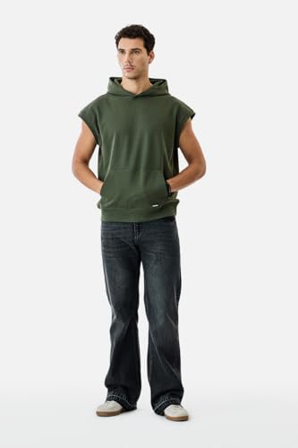 Image of SNITCH Men Casual Hoodie| Oversized Fit Hooded Neckline with Graphic Print & Long Sleeve| Soft Cotton-Polyester Blend for Daily Winter Wear & Streetwear
