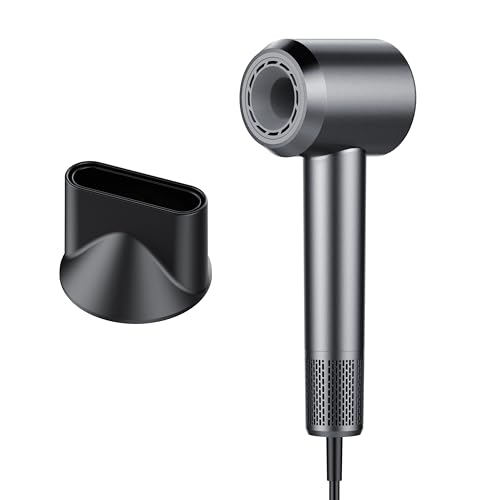 Secador de Pelo, Secador Pelo Profesional Iónico Portátil 160000 RPM, Secado Rápido, 500M Iones, Control de Temperatura, Con Difusor Magnético y Boquilla, 4 Niveles de Temperatura y 3 Velocidades