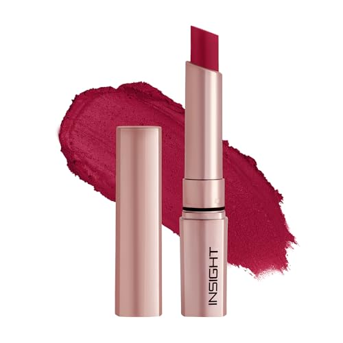 Image of INSIGHT Mousse Matte Lipstick - Red Tarte (4g) | Highly Pigmented | 12+ Hrs Long Stay | Lightweight Velvet Texture | Hydrating Formula with Ceramides & Argan Oil | Waterproof & Transferproof