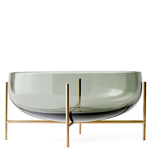 Menu Échasse Bowl Smoke Grey/Brass Base 5' x 12'