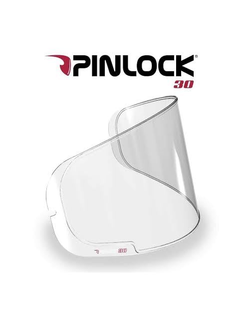 Image of Pinlock 30 Clear Anti-Fog Motorcycle Helmet Visor Lens, Compatible with Axor Apex & SMK Typhoon Stellar Helmets